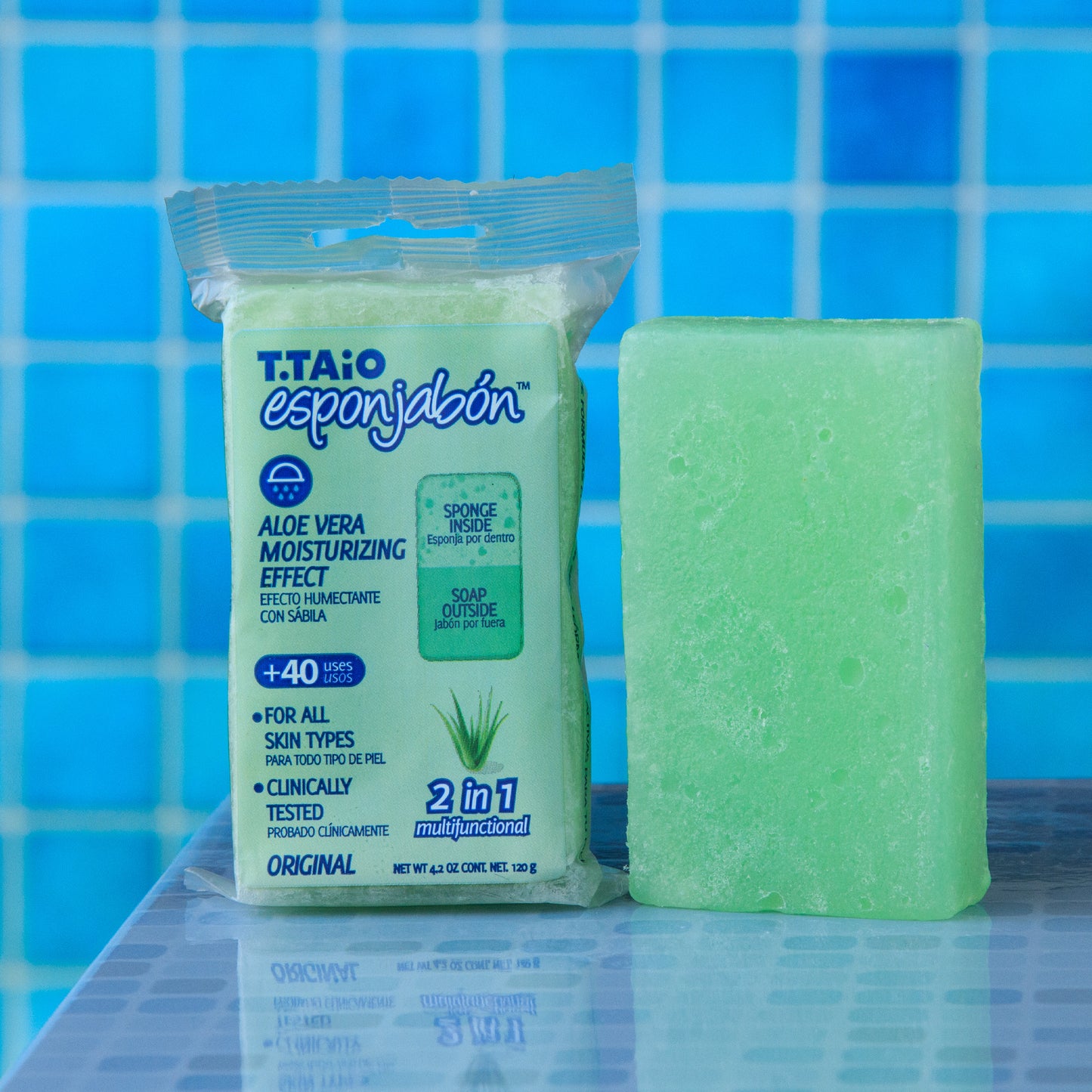 T.TAiO Esponjabon Aloe Vera Bar Soap - Moisturizing Effect